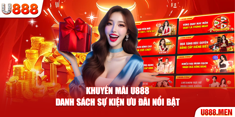 Khuyến Mãi U888 - Danh Sách Sự Kiện Ưu Đãi Nổi Bật Khuyến Mãi U888